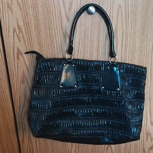 Elizabeth Arden Glossy Black Tote Bag